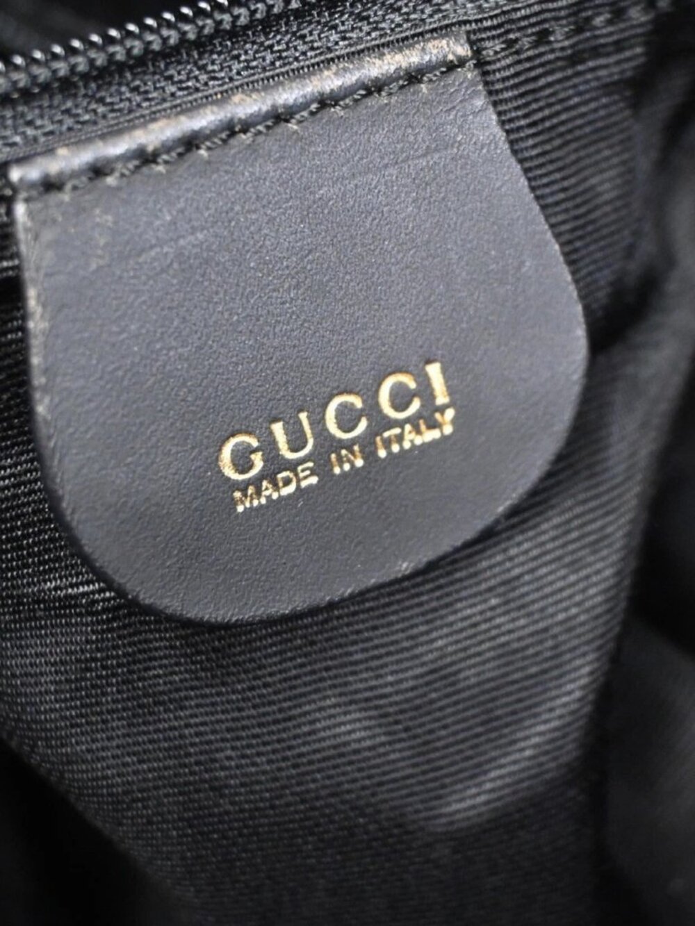 GUCCI Logo Bamboo 2Way Shoulder Hand Bag Suede Leather Black GHW Italy 38ZA308 - Picture 14 of 15